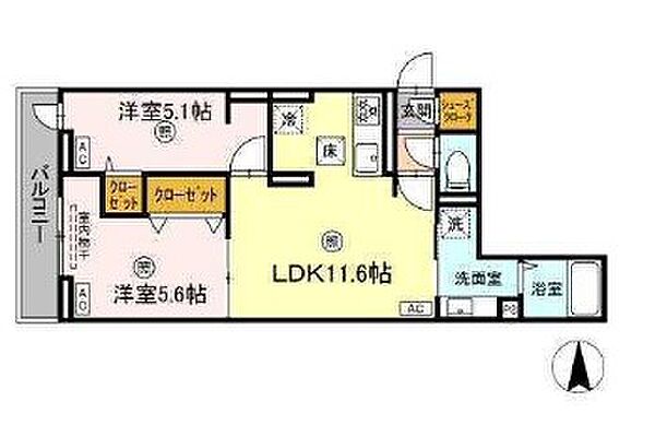 東京都荒川区東尾久３丁目(賃貸アパート2LDK・1階・50.24㎡)の写真 その2