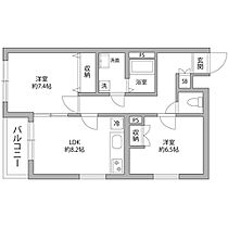 東京都新宿区富久町2-22（賃貸マンション2LDK・1階・53.16㎡） その2