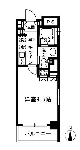 東京都新宿区中落合１丁目(賃貸マンション1K・4階・30.19㎡)の写真 その2