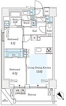 東京都港区西麻布２丁目7-4（賃貸マンション2LDK・7階・58.26㎡） その2