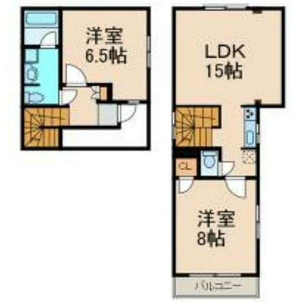 東京都品川区荏原１丁目(賃貸マンション2LDK・3階・69.00㎡)の写真 その2