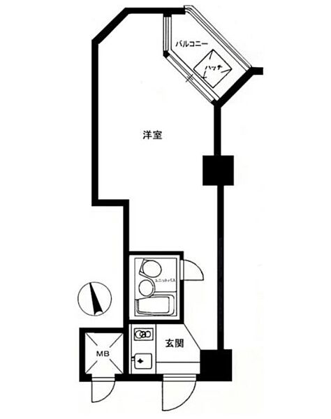 東京都港区赤坂７丁目(賃貸マンション1R・5階・20.27㎡)の写真 その2