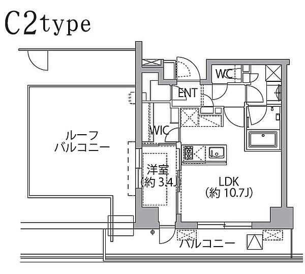 東京都板橋区坂下２丁目(賃貸マンション1LDK・7階・37.71㎡)の写真 その2