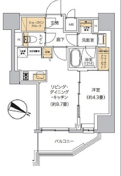 東京都江東区南砂２丁目(賃貸マンション1LDK・6階・36.02㎡)の写真 その2