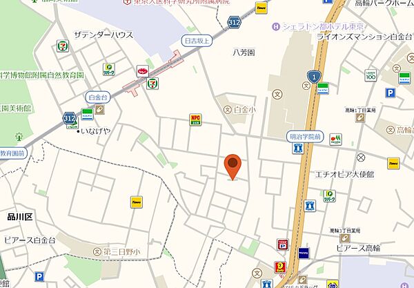 東京都港区白金台２丁目(賃貸マンション1LDK・4階・38.35㎡)の写真 その8
