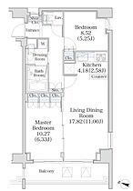 東京都新宿区住吉町4-14（賃貸マンション2LDK・6階・56.38㎡） その2