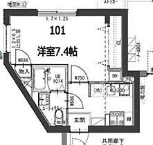 東京都品川区東品川１丁目36-1（賃貸マンション1K・1階・26.49㎡） その2