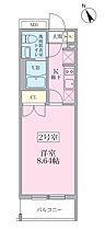 東京都大田区蒲田４丁目46-4（賃貸マンション1K・6階・25.38㎡） その2