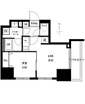 東京都北区王子１丁目19-5（賃貸マンション1LDK・6階・30.87㎡） その2