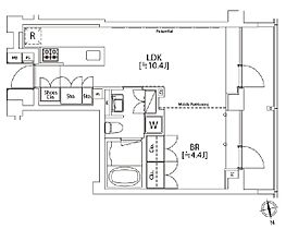 東京都新宿区市谷薬王寺町14-4（賃貸マンション1LDK・4階・40.54㎡） その2