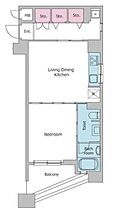 東京都品川区東五反田１丁目2-42（賃貸マンション1LDK・6階・49.59㎡） その2