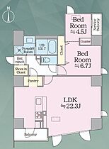 東京都港区南麻布２丁目2-17（賃貸マンション2LDK・5階・68.57㎡） その2