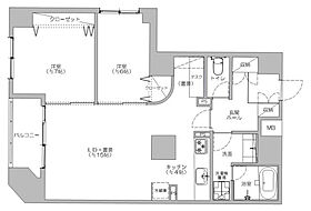 東京都足立区千住中居町28-3（賃貸マンション2LDK・2階・69.88㎡） その2