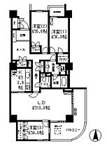 東京都新宿区西早稲田１丁目21-2（賃貸マンション3LDK・8階・90.43㎡） その2