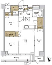 東京都大田区大森北５丁目4-17（賃貸マンション3LDK・3階・67.63㎡） その2