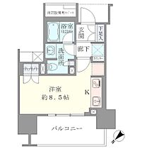 東京都品川区北品川１丁目125-3（賃貸マンション1R・6階・25.90㎡） その2