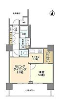 東京都江東区豊洲５丁目5-1（賃貸マンション1LDK・15階・45.88㎡） その2