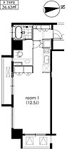 東京都港区芝３丁目32-10（賃貸マンション1R・7階・36.63㎡） その2