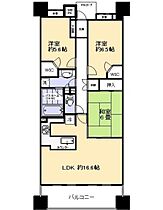 東京都大田区中馬込１丁目11-16（賃貸マンション3LDK・6階・77.61㎡） その2