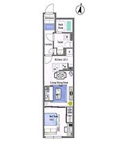 東京都大田区東馬込１丁目11-12（賃貸マンション1LDK・2階・33.69㎡） その2