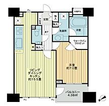 東京都大田区大森北１丁目19-14（賃貸マンション1LDK・8階・55.23㎡） その2