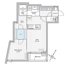 東京都新宿区若松町104-6（賃貸マンション1LDK・1階・48.01㎡） その2