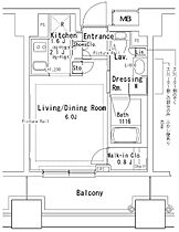 東京都文京区湯島３丁目2-14（賃貸マンション1K・12階・22.79㎡） その2