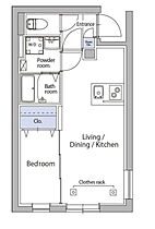 東京都江東区森下５丁目16-8（賃貸マンション1LDK・4階・28.14㎡） その2