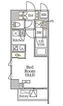 東京都江東区佐賀２丁目1-3（賃貸マンション1R・4階・25.56㎡） その2