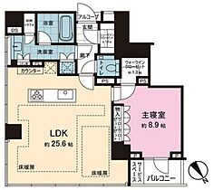 東京都港区六本木１丁目9-4（賃貸マンション1LDK・15階・83.26㎡） その2