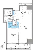 東京都港区南麻布１丁目5-1（賃貸マンション1LDK・3階・45.14㎡） その2