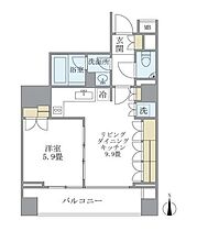 東京都港区南麻布２丁目3-22（賃貸マンション1LDK・8階・42.52㎡） その2