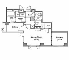 東京都港区南麻布４丁目12-4（賃貸マンション1LDK・5階・46.31㎡） その2