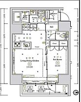 東京都台東区清川２丁目35-9（賃貸マンション1LDK・13階・43.93㎡） その2