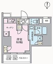 東京都台東区千束２丁目6-6（賃貸マンション1R・9階・25.48㎡） その2