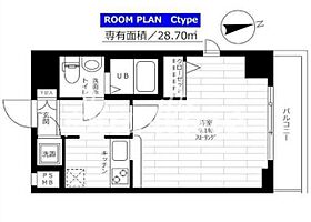 東京都港区高輪２丁目16-25（賃貸マンション1K・6階・28.70㎡） その2