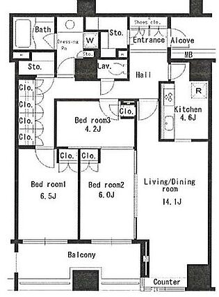 パークアクシス日本橋ステージ_間取り_0