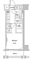 東京メトロ有楽町線 江戸川橋駅 徒歩1分の賃貸マンション 3階1Kの間取り