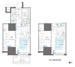 東京メトロ丸ノ内線 四谷三丁目駅 徒歩6分の賃貸マンション 8階1DKの間取り