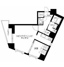 都営三田線 白山駅 徒歩2分の賃貸マンション 9階1LDKの間取り