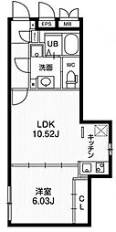 東京メトロ丸ノ内線 新大塚駅 徒歩7分の賃貸マンション 3階1LDKの間取り