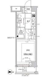 都営新宿線 東大島駅 徒歩9分の賃貸マンション 3階1Kの間取り