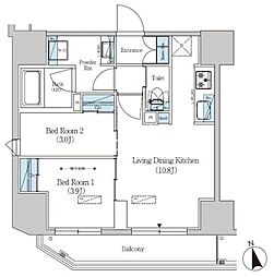 間取図画像 2LDK