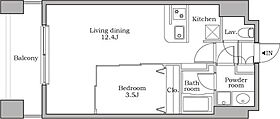 東京都港区芝大門１丁目1-34（賃貸マンション1LDK・2階・41.43㎡） その2