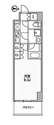 アーバンパーク浅草 1Kの間取図画像