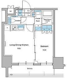 ルフォンプログレ秋葉原マークス 1LDKの間取図画像