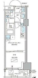 パークアクシス品川天王洲アイル 1DKの間取図画像