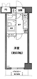グランド・ガーラ日本橋茅場町 1Kの間取図画像