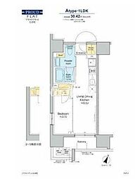 PROUDFLATOIMACHI 1LDKの間取図画像