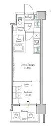 ONEROOFRESIDENCE錦糸町 1DKの間取図画像